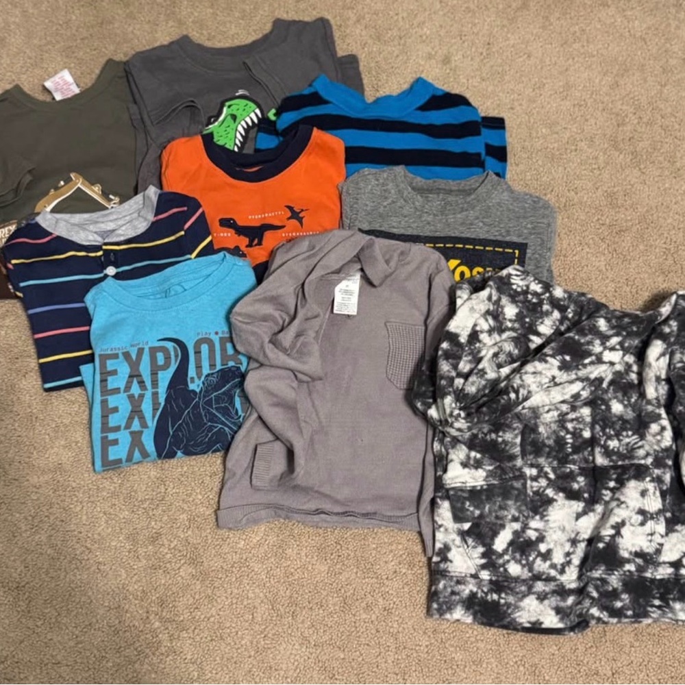 Assorted Kids Graphic and Patterned Shirts